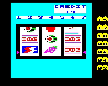 Fruit Machine (1983)(Superior Software) screen shot game playing